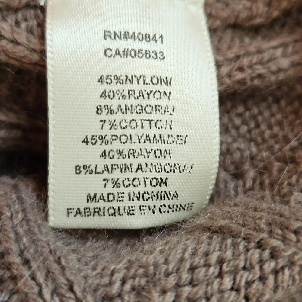 Aventura Millie Sweater Skirt Womens XL Angora Blend Cableknit Cozy Granola Girl